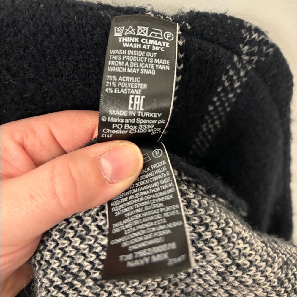 M&S Collection Cardigan, Navy - Picture 5 of 5